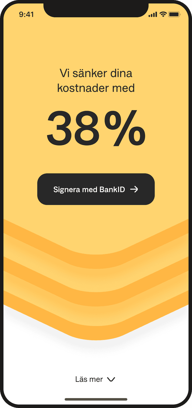Mobil med räntesänkningsförslag från Anyfin.